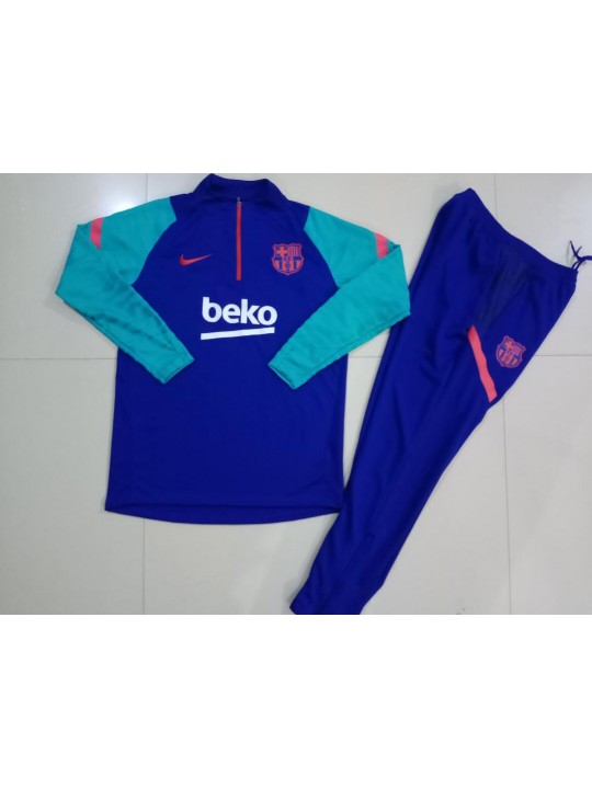 Chandal Barcelona 2021/2022 azul niño