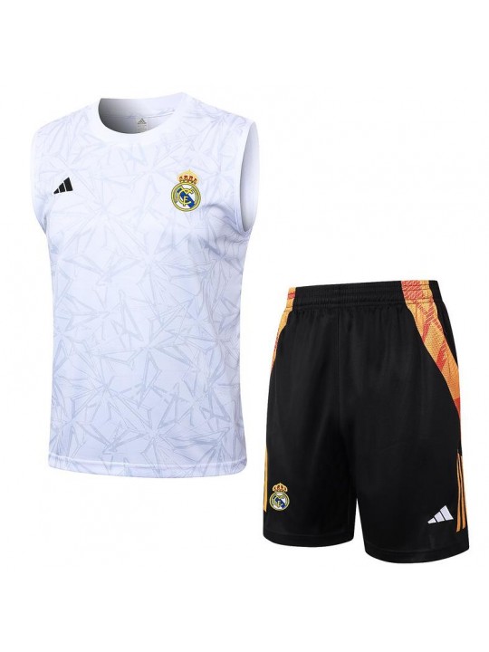 Camiseta Sin Mangas Real Madrid CF Pre-Match 2024 + Pantalones