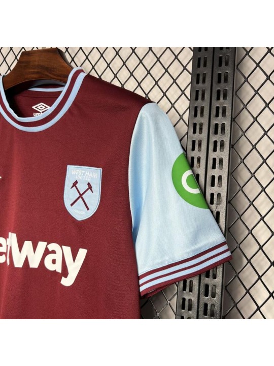 Camiseta West Ham United 1ª Equipación 24/25