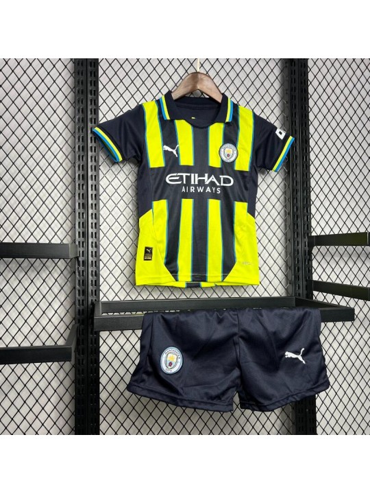 Camiseta Manchester City Segunda Equipacion 24/25 Niño