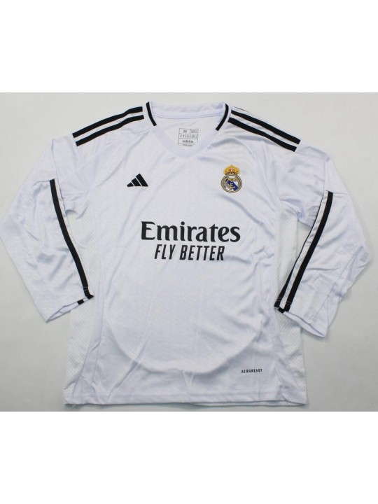 Camiseta Real Madrid Primera Equipación 24/25 ML Niño