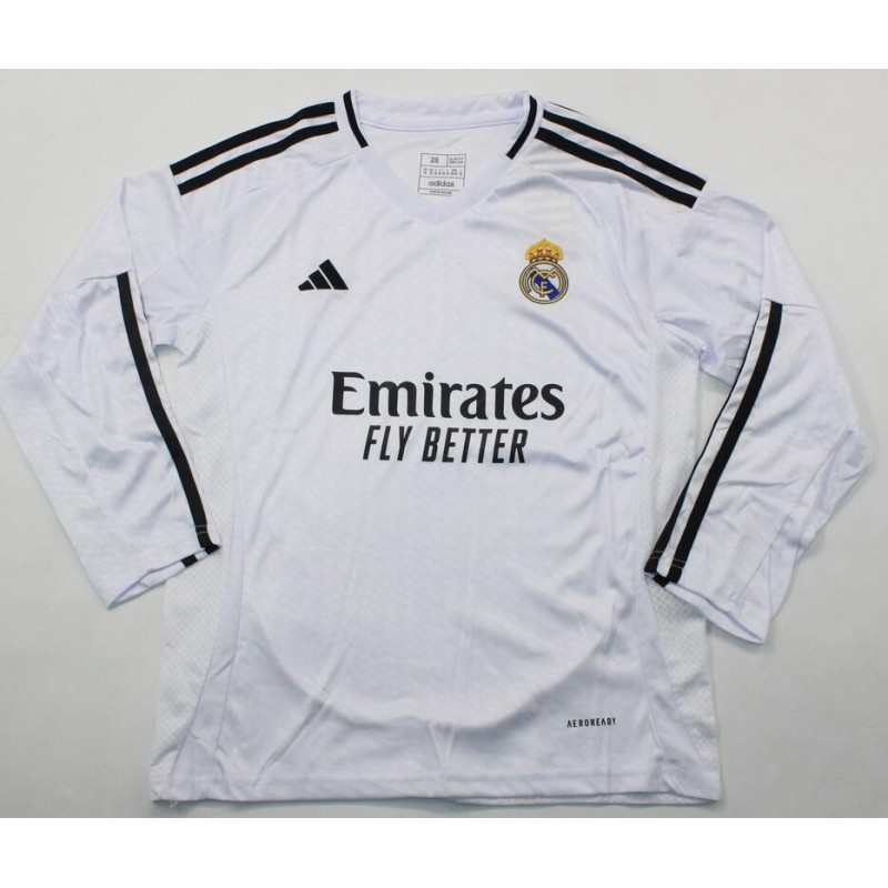 Camiseta Real Madrid Primera Equipación 24/25 ML Niño