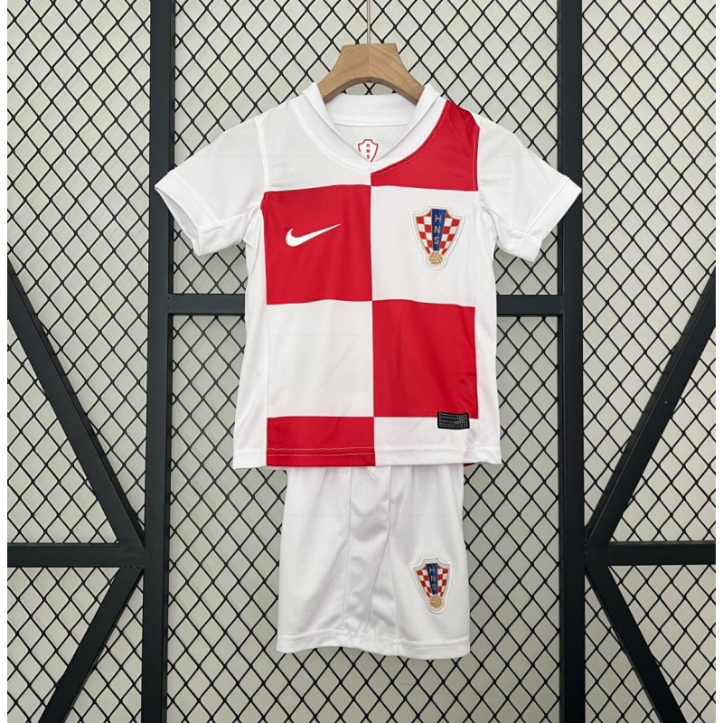 Camiseta Croacia Primera Equipación 2024 Niño