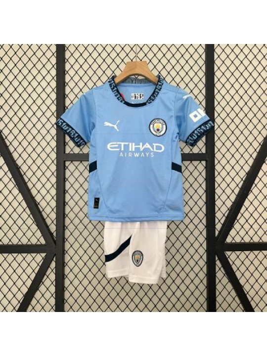 Camiseta Manchester City Primera Equipacion 24/25 Niño