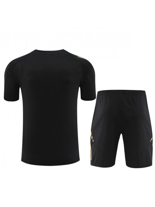 Camiseta Real Madrid Pre-Match 24/25 Negra (Hombre/Niño) + Pantalones