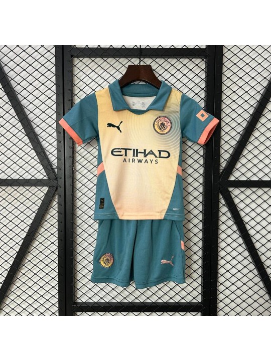 Camiseta Manchester City Cuarta Equipación 24/25 Niño