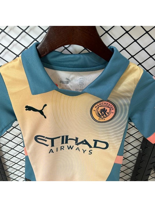 Camiseta Manchester City Cuarta Equipación 24/25 Niño