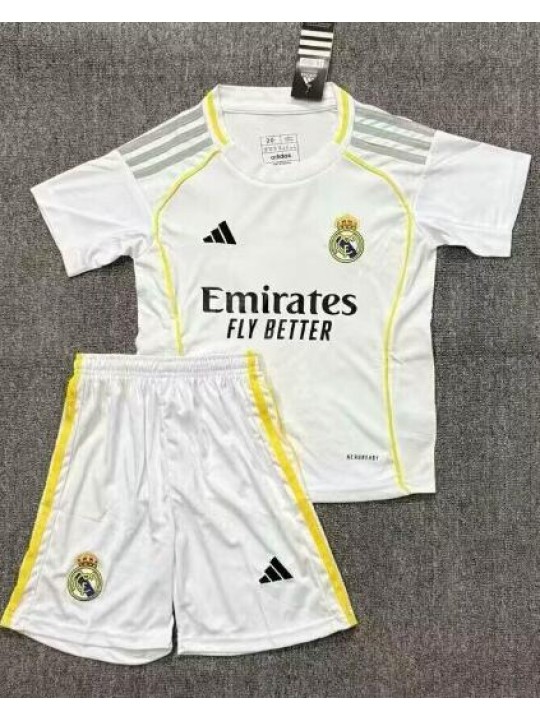 Camiseta Real Madrid Primera Equipación 25/26 Niño