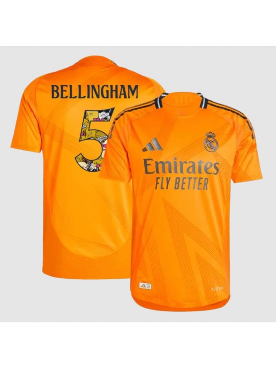 Camiseta Real Madrid 2ª Equipación 24/25 BELLINGHAM #5 Bear Champ Font