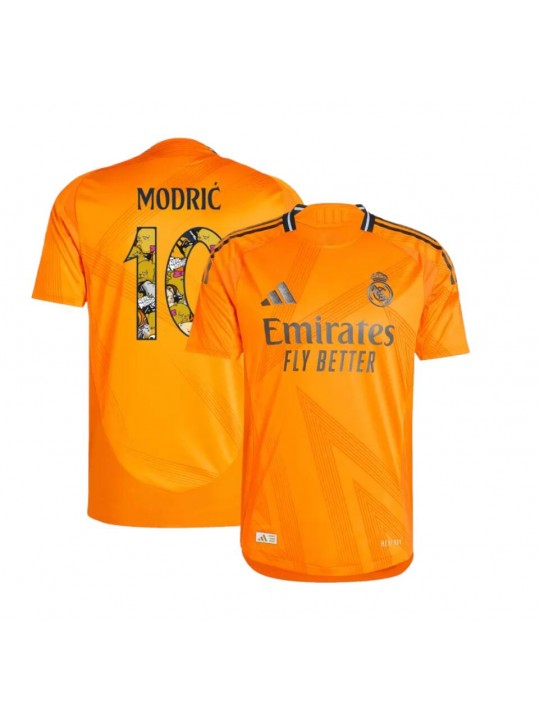 Camiseta Real Madrid 2ª Equipación 24/25 MODRIC 10 Bear Champ Font