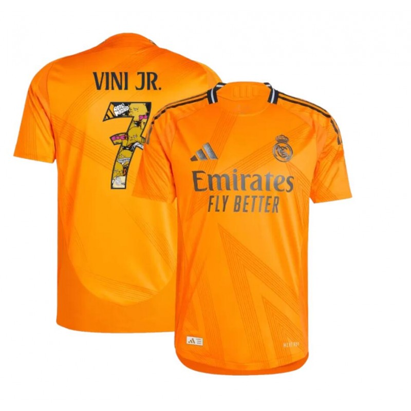 Camiseta Real Madrid 2ª Equipación 24/25 VINI JR. #7 Bear Champ Font