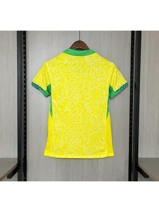 Camiseta Brasil Primera Equipación 2024 Mujer