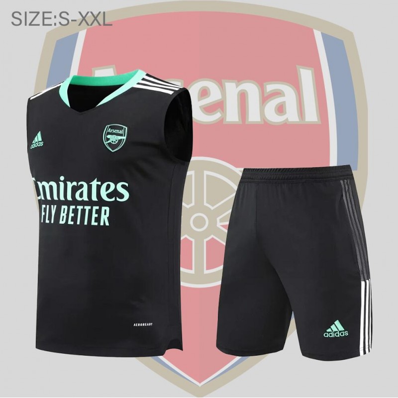 Camisetas Sin Mangas Arsenal 22/23 KIT Negra