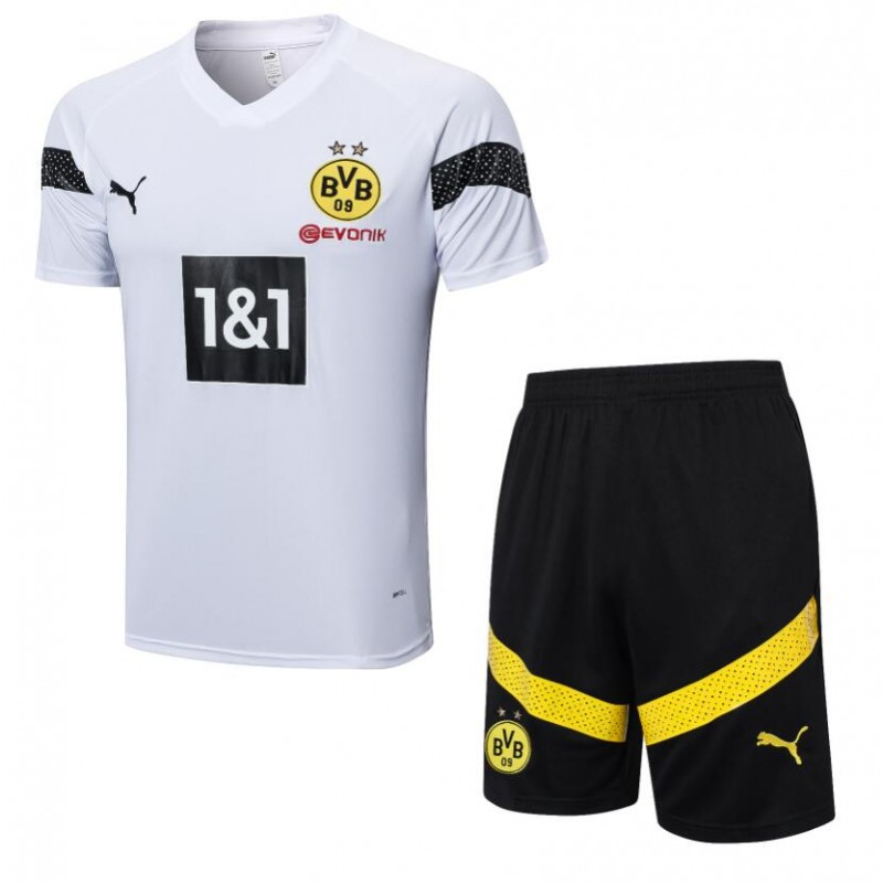 Camiseta Borussia Dortmund Training Kit Blanco 22/23 + Pantalone