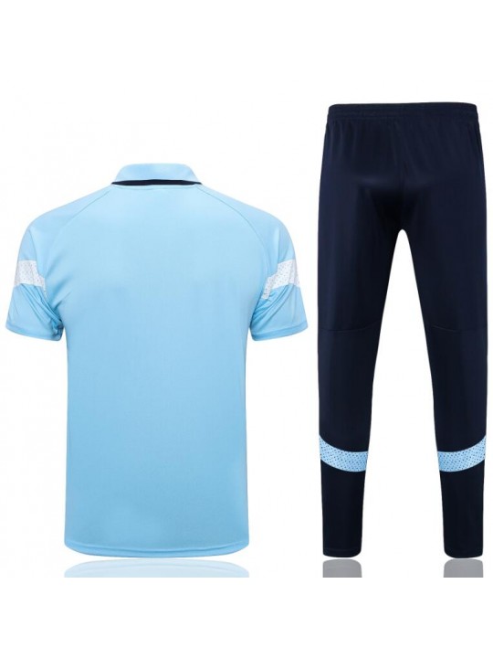 Polo MANCHESTER CITY Pre-Match 23/24 Azul celeste + Pantalones