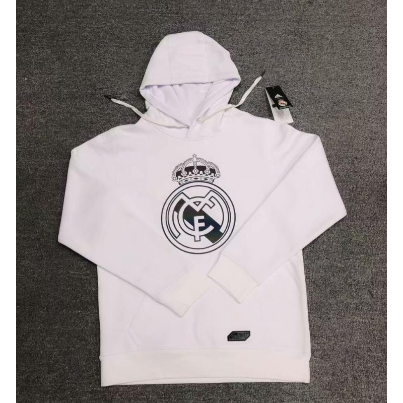 Camisetas Sudadera con capucha Real Madrid 2020/21 (Blanco)