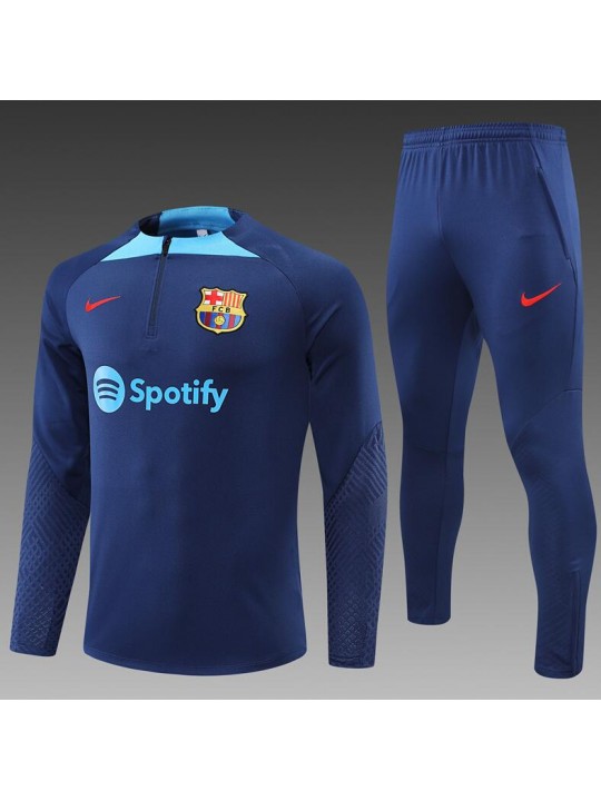 Sudadera Entrenamiento FC Barcelona 22/23 Niño Azul