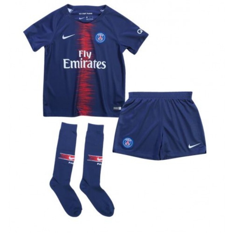 Camiseta Primera Equipación Paris Saint-Germain 18-19 Little Boy's Kit