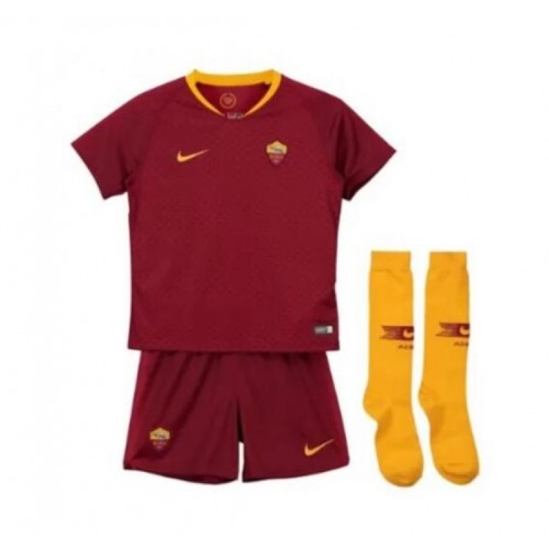 Camiseta Primera Equipación 2018-2019 AS Roma Niños Kit