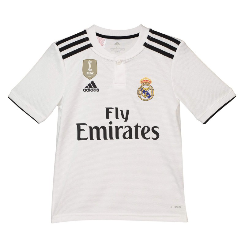 Camiseta de la Primera equipación del Real Madrid 2018-19 para niños