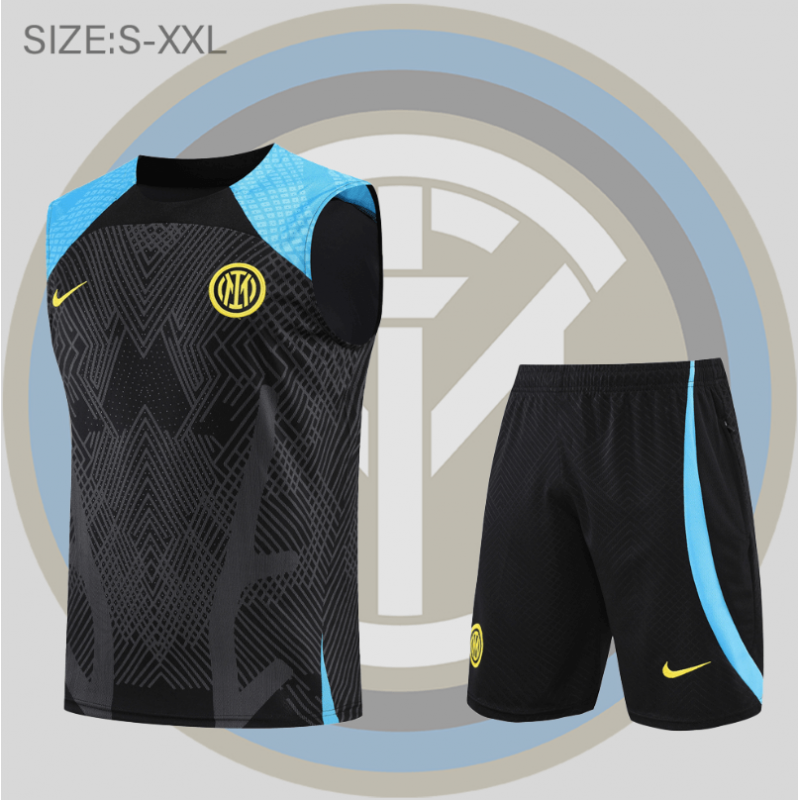 Camiseta De Fútbol Sin Mangas Inter Milan Pre-match 22/23 + Pantalones