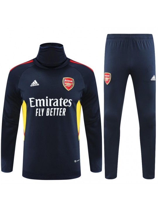 Sudadera Entrenamiento FC Arsenal Azul Real 22/23 Niño