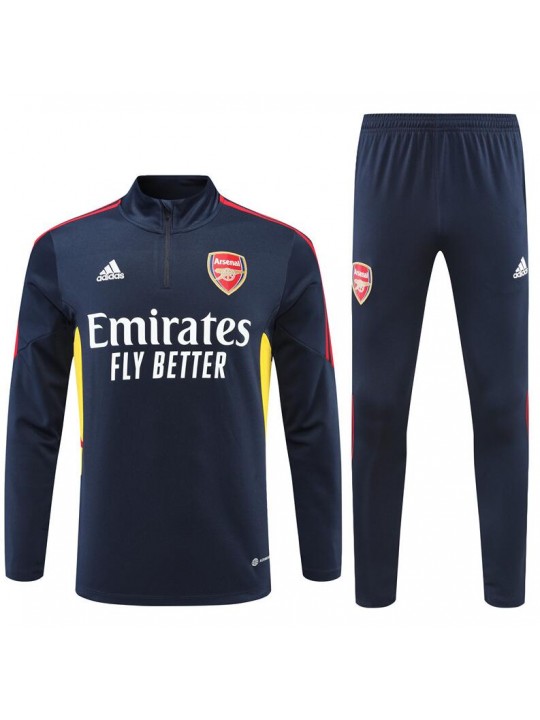 Sudadera Entrenamiento FC Arsenal Azul Precioso 22/23 Niño