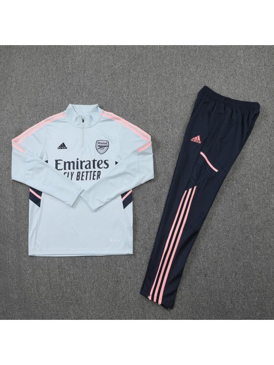 Sudadera Entrenamiento FC Arsenal Gris Claro 22/23 Niño