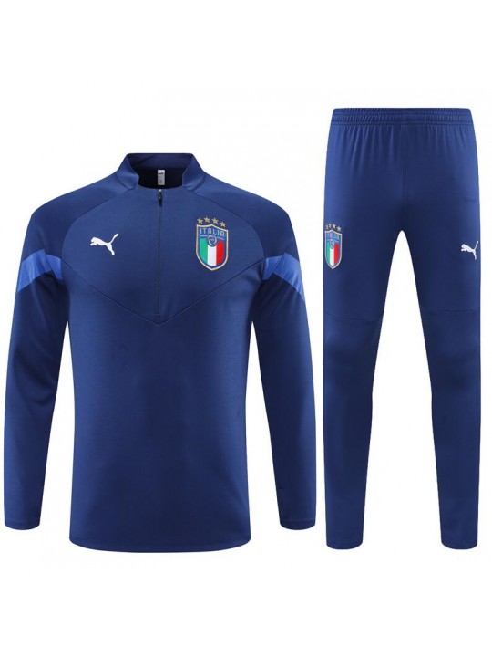 Sudadera Entrenamiento FC Italia Azul Precioso 22/23 Niño