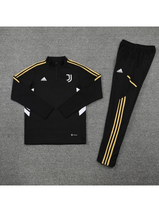 Sudadera Entrenamiento FC Juve Negro 22/23 Niño