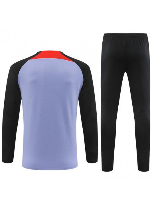 Sudadera Entrenamiento FC Liverpool Violeta 22/23 Niño