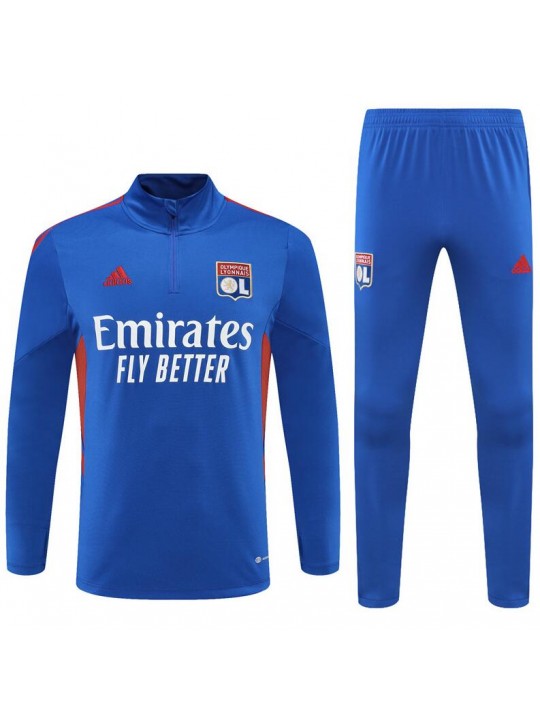 Sudadera Entrenamiento FC Lyon Color Azul 22/23 Niño