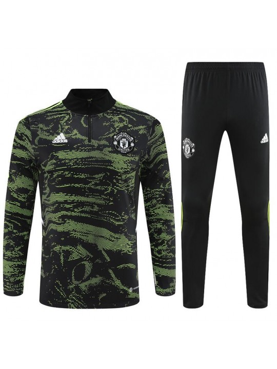 Sudadera Entrenamiento FC Manchester Unido Camuflaje 22/23 Niño