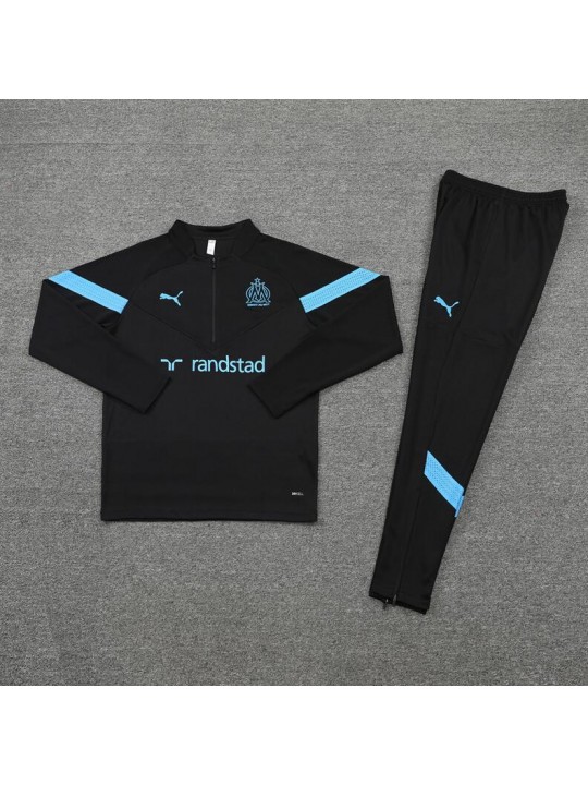 Sudadera Entrenamiento FC Marsella Negro 22/23 Niño