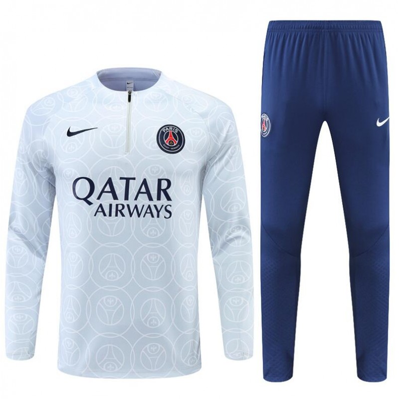 Sudadera Entrenamiento FC París Gris Claro Impresión 22/23