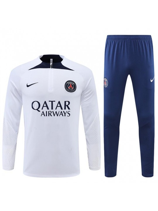 Sudadera Entrenamiento FC París Blanco 22/23