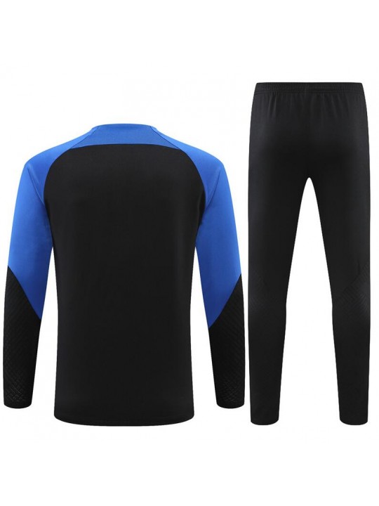 Sudadera Entrenamiento FC París Negro Y Azul 22/23