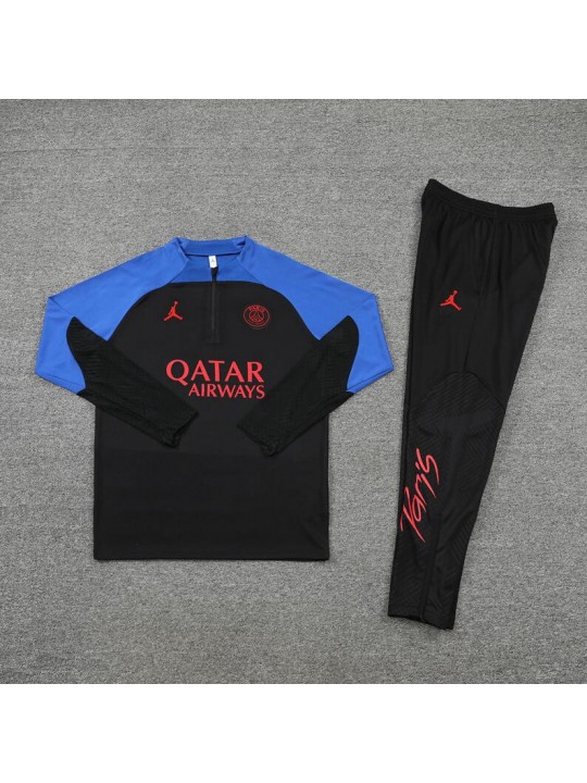 Sudadera Entrenamiento FC París Negro Y Azul 22/23