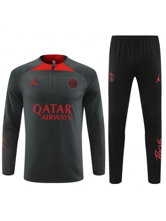 Sudadera Entrenamiento FC París Gris Oscuro 22/23