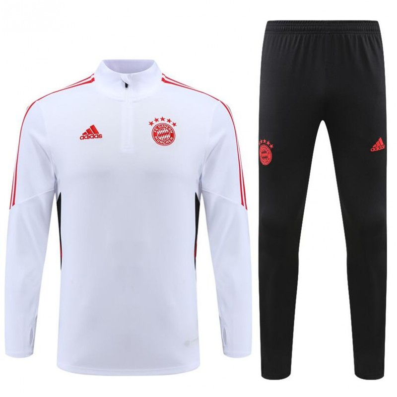 Sudadera Entrenamiento FC Bávaro Blanco 22/23 Niño