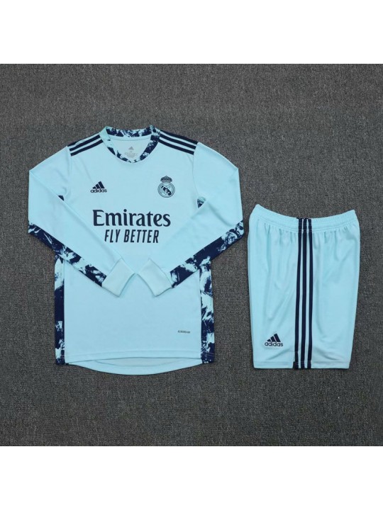 Camiseta 20/21 Real Madrid Portero Manga Larga Celeste