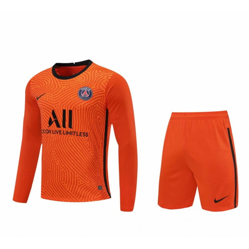 Camiseta Portero París Saint Germain Naranja Manga Larga 2021