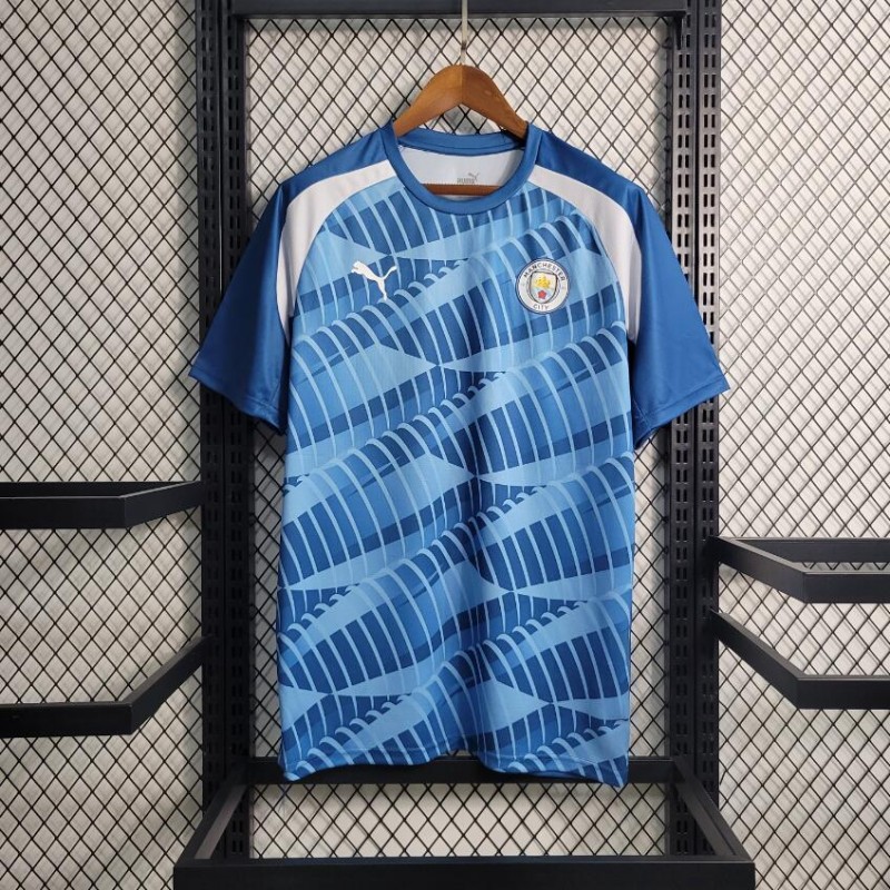 Camiseta Manchester City Pre-Match Azul 23/24