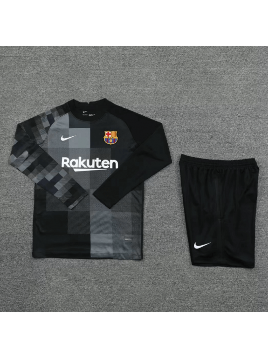 Camiseta Portero Barcelona 2021-2022 Negro Manga Larga