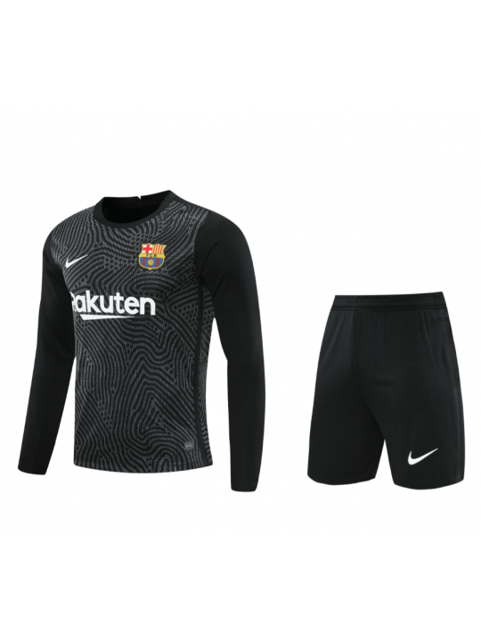 Camiseta Portero Barcelona 2021 Negro ML