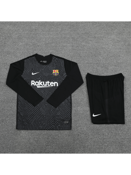 Camiseta Portero Barcelona 2021 Negro ML