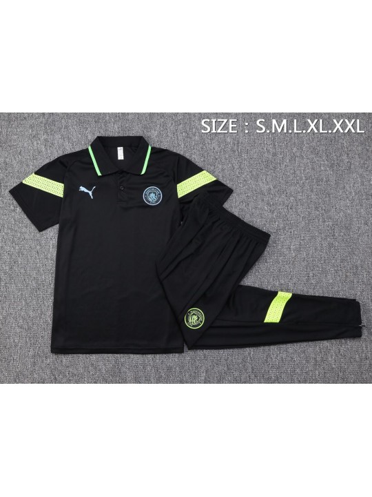 Polo Manchester City Pre-match 23/24 Negro