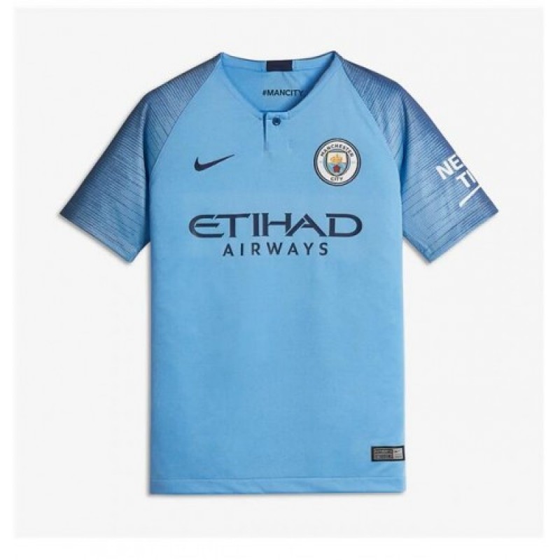 Camiseta Primera Equipación Manchester City 18-19 Niños